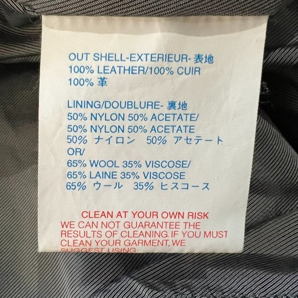 PELLE PELLE Marc Buchanan grey black embellished leather bomber jacket 42 - Picture 14 of 16